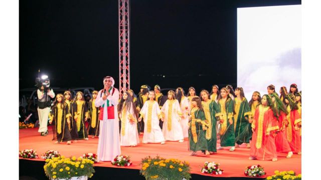 هيثم بن صقر القاسمي يشهد إحتفالات كلباء باليوم الوطني