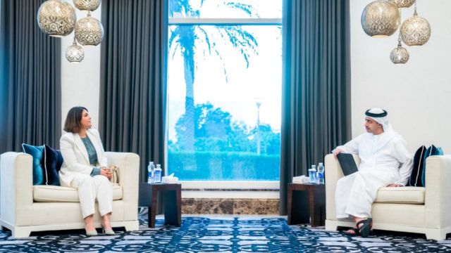 عبدالله بن زايد يستقبل وزيرة خارجية ليبيا